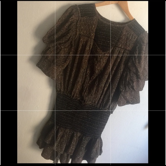 ISABEL MARANT Smocked Ruffled Silk Dress - Picture 5 of 16